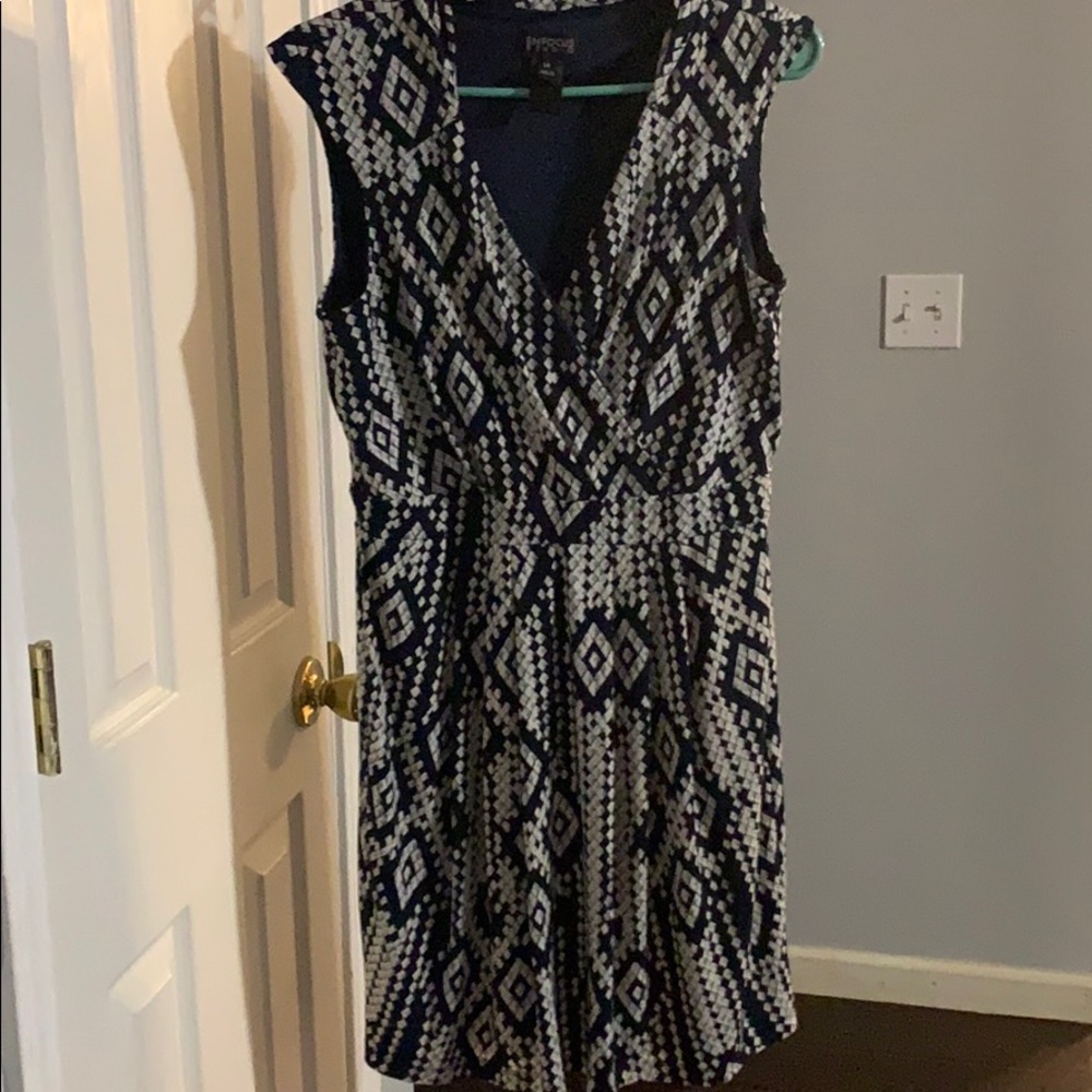 Enfocus Dress Navy and White size 14
